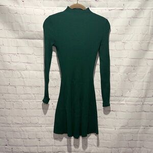 Derek Heart Dark Green Long Sleeve Sweater Dress Woman’s Size Small